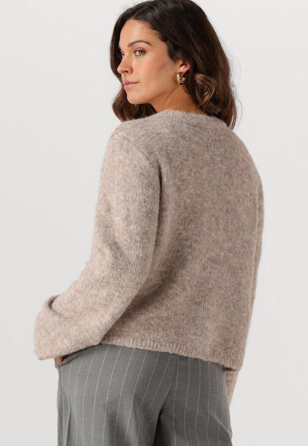 OBJECT Dames Truien & Vesten Objsaggia Re L s Knit Cardigan Beige - Foto 4