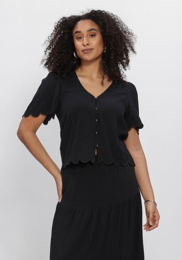 OBJECT Dames Truien & Vesten Objsanne 2 4 Lo V-neck Top Zwart