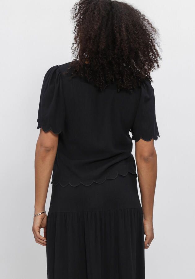 OBJECT Dames Truien & Vesten Objsanne 2 4 Lo V-neck Top Zwart - Foto 3