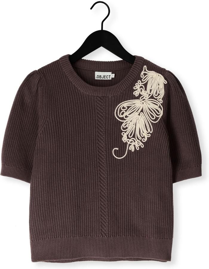 OBJECT Dames Truien & Vesten Objstar S s Re Knit Pullover Bruin - Foto 2