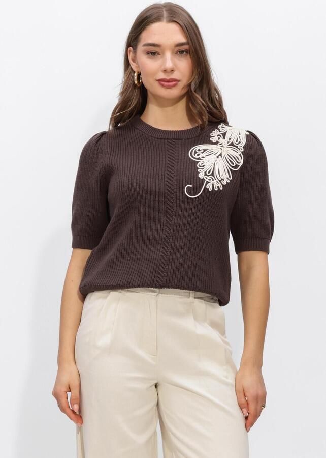 OBJECT Dames Truien & Vesten Objstar S s Re Knit Pullover Bruin - Foto 3