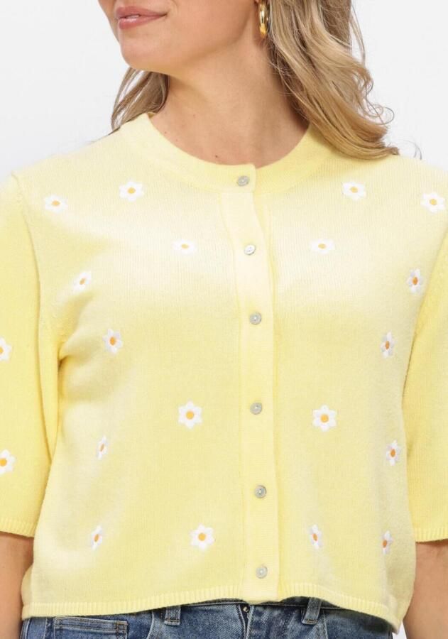 OBJECT Dames Truien & Vesten Objthess 3 4 Sleeve Cardigan Geel - Foto 3