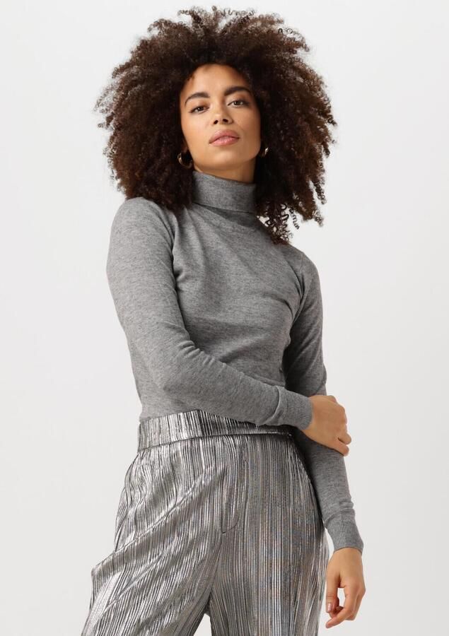 OBJECT Dames Truien & Vesten Objthess L s Rollneck Knit Pullover Grijs - Foto 4
