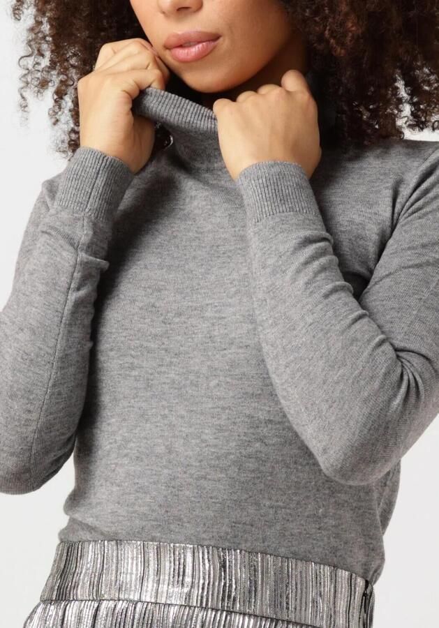 OBJECT Dames Truien & Vesten Objthess L s Rollneck Knit Pullover Grijs - Foto 2