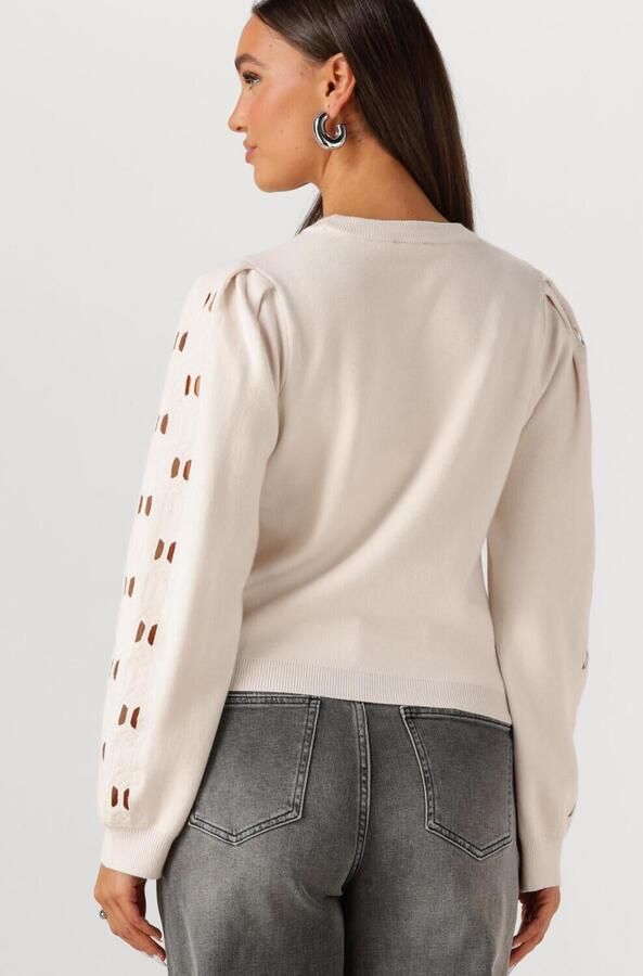 OBJECT Dames Truien & Vesten Objyuki L s Re Knit Pullover Creme - Foto 3