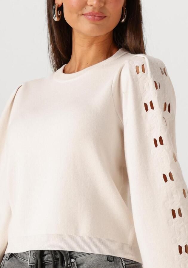 OBJECT Dames Truien & Vesten Objyuki L s Re Knit Pullover Creme