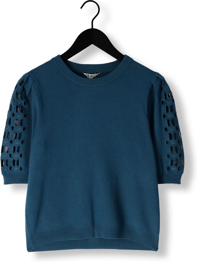 OBJECT Dames Truien & Vesten Objyuki S s Re Knit Pullover 140 Blauw