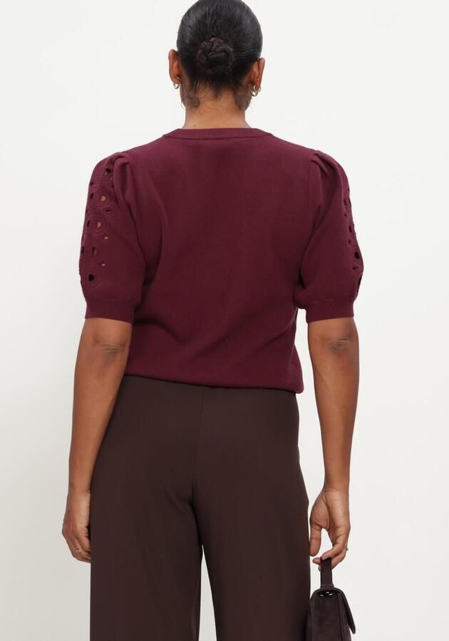 OBJECT Dames Truien & Vesten Objyuki S s Re Knit Pullover Bordeaux - Foto 3
