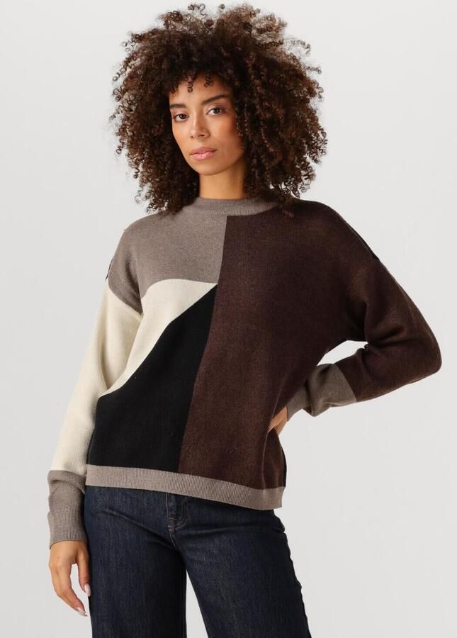 OBJECT Dames Truien & Vesten Orjray Lo L s Knit Pullover Aop Multi - Foto 4