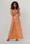 OBJECT halter maxi jurk OBJIBRA met all over print oranje wit - Thumbnail 1