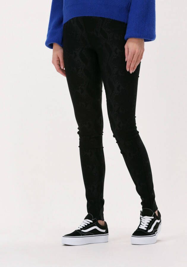 Object Dames Broeken Belle Mw Coated Legging Black Dames