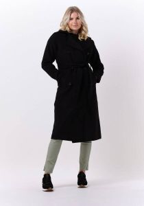 Object Zwarte Mantel Clara Wool Coat