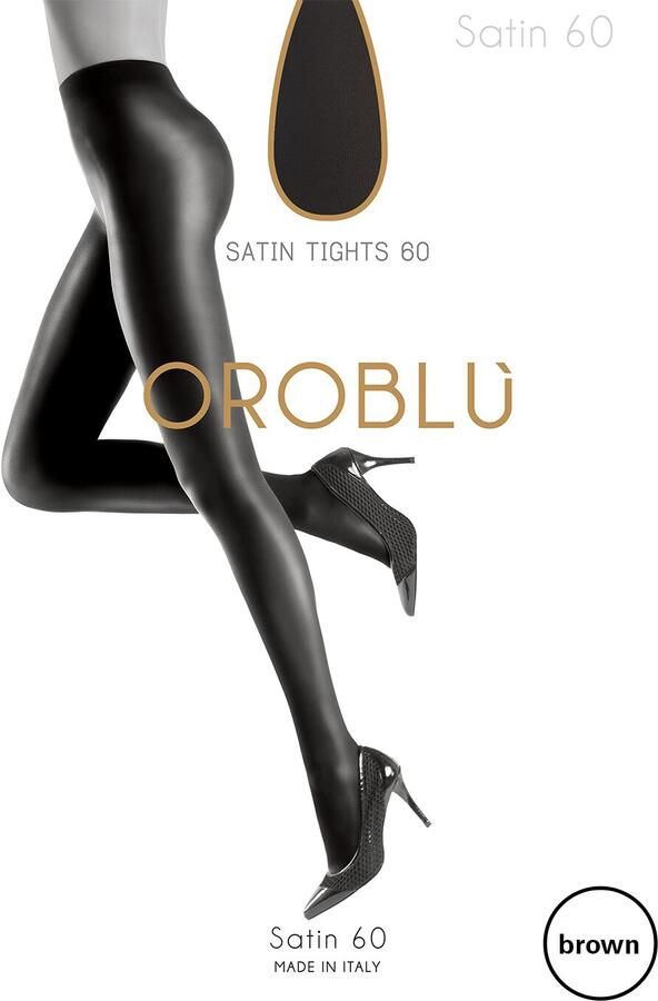 Oroblu panty Satin 60 denier donkerbruin