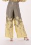 Ottod'Ame Wijde Gele Broek Multicolor Dames - Thumbnail 1