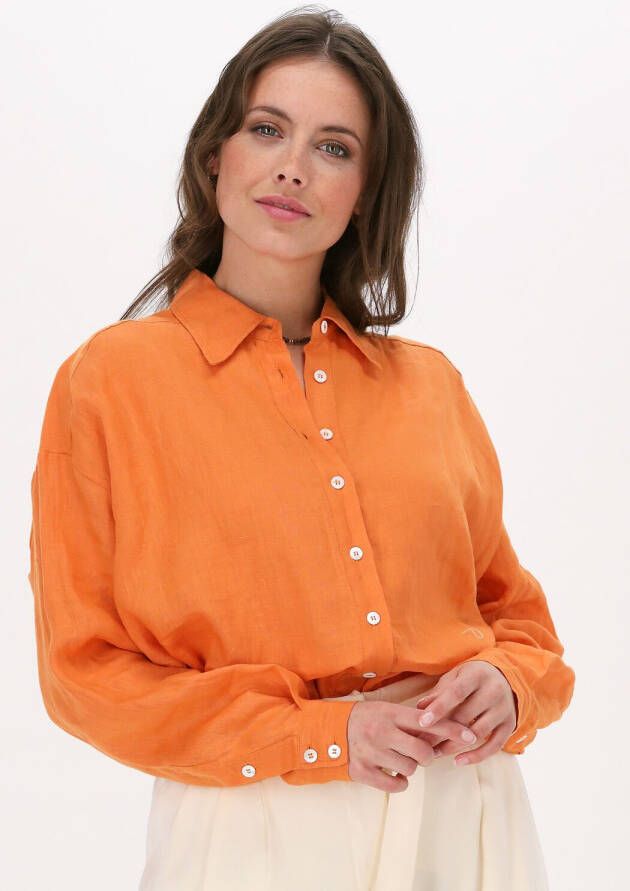 OTTOD'AME Dames Blouses Camicia Ec4642 Oranje