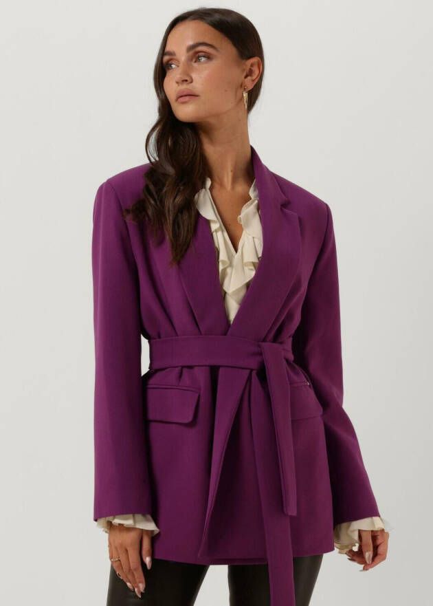 Ottod'Ame Paarse Blazer Broek Eg5710 Purple Dames