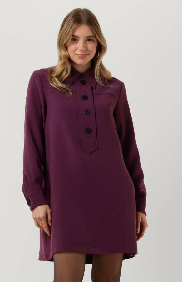 Ottod'Ame Paarse Mini Jurk Abito Da4649 Purple Dames