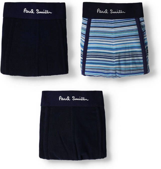 Paul Smith Blauwe Boxershort Men Trunk 3 Pack