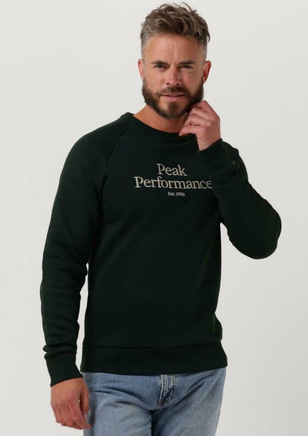 Peak Performance Heren Original Crew Sweater & Vest Green Heren