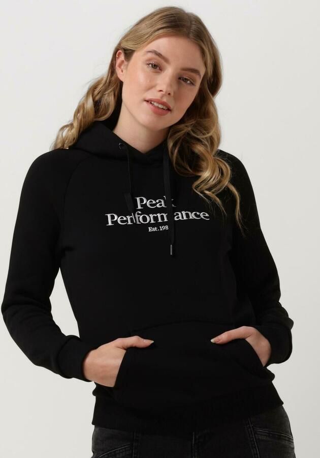 PEAK PERFORMANCE Dames Truien & Vesten W Original Hood Zwart - Foto 4
