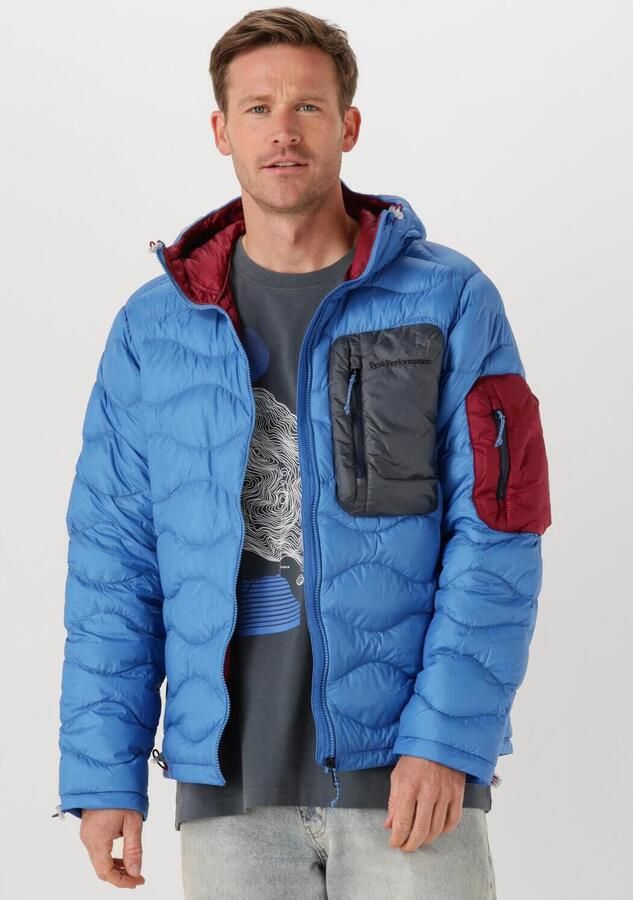 PEAK PERFORMANCE Heren Jassen Helium Utility Down Hood Jacket Men Blauw - Foto 4