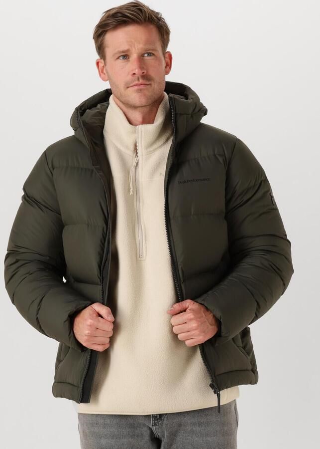 PEAK PERFORMANCE Heren Jassen M Rivel Down Jacket Donkergroen - Foto 4