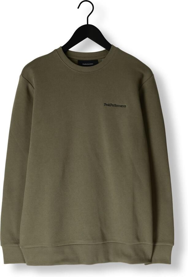 PEAK PERFORMANCE Heren Truien & Vesten Original Small Logo Crew Men Groen - Foto 3