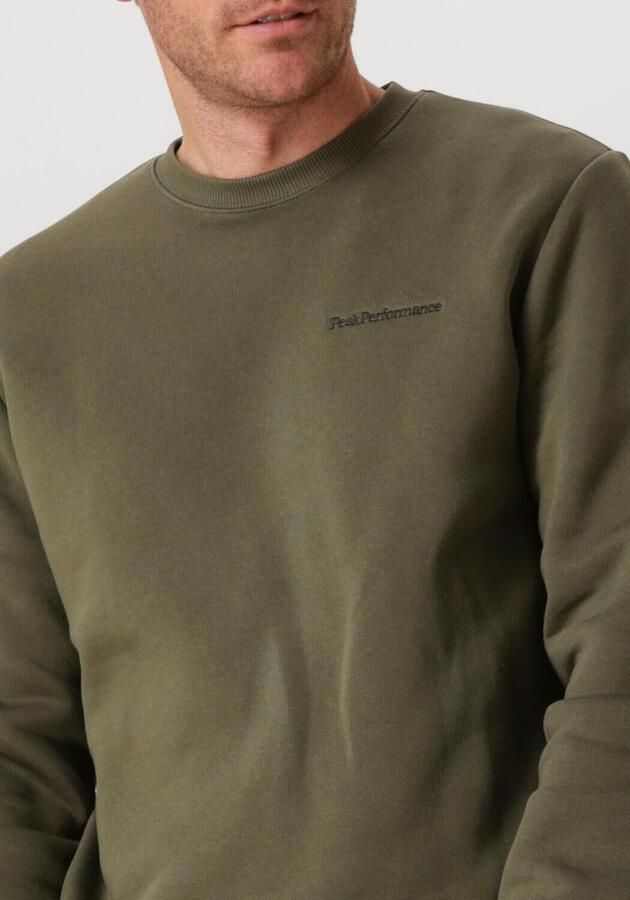 PEAK PERFORMANCE Heren Truien & Vesten Original Small Logo Crew Men Groen - Foto 2