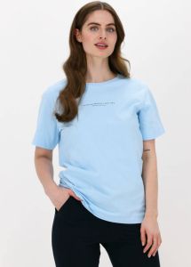 Penn & Ink Lichtblauwe T-shirt T-shirt Print