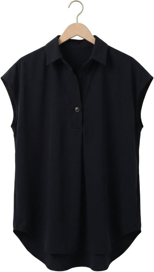 PENN & INK Dames Blouses Blouse Donkerblauw - Foto 4