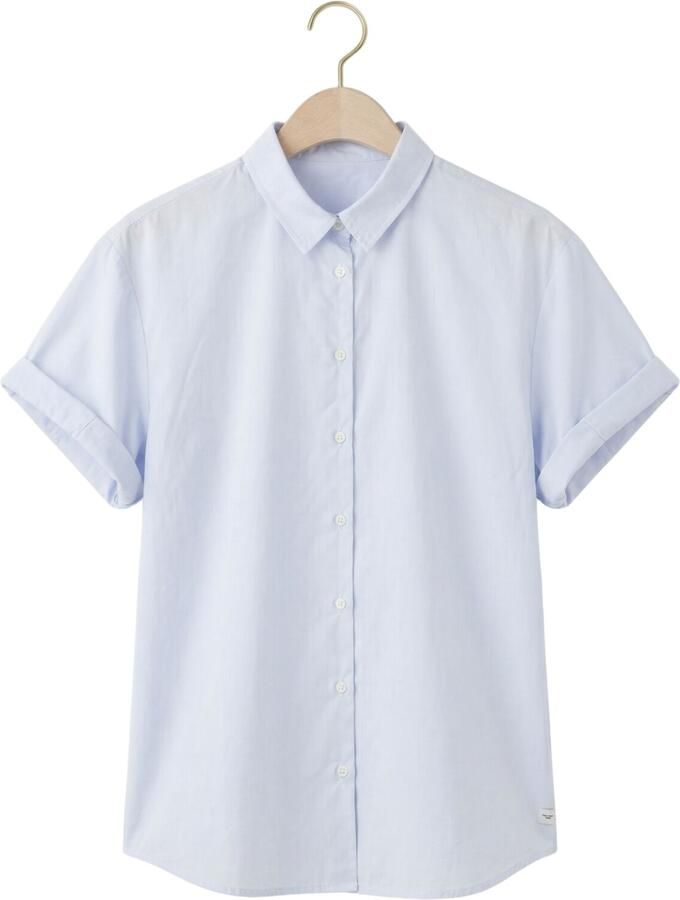 PENN & INK Dames Blouses Blouse Stripe Lichtblauw - Foto 2
