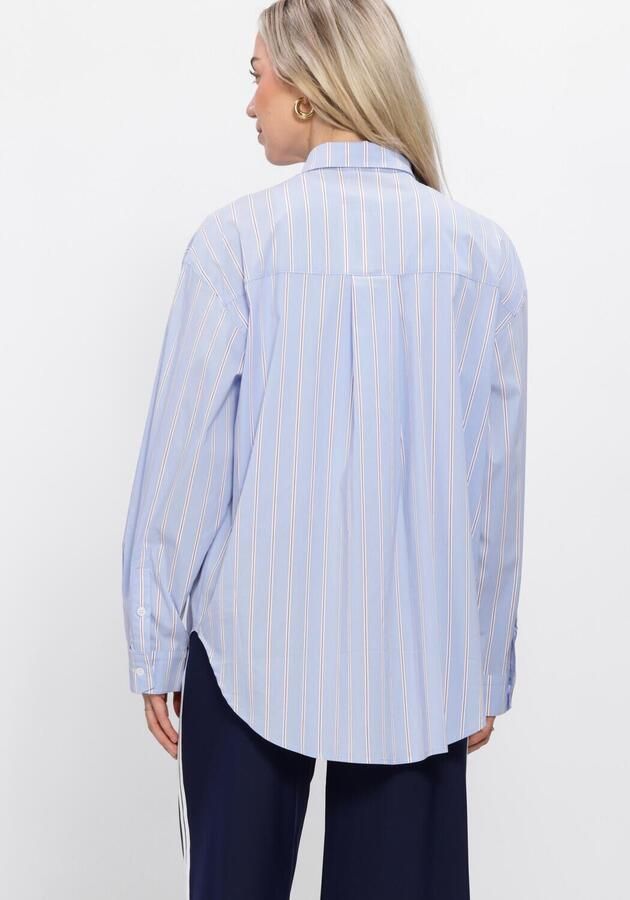 PENN & INK Dames Blouses Blouse Stripe Lichtblauw - Foto 3