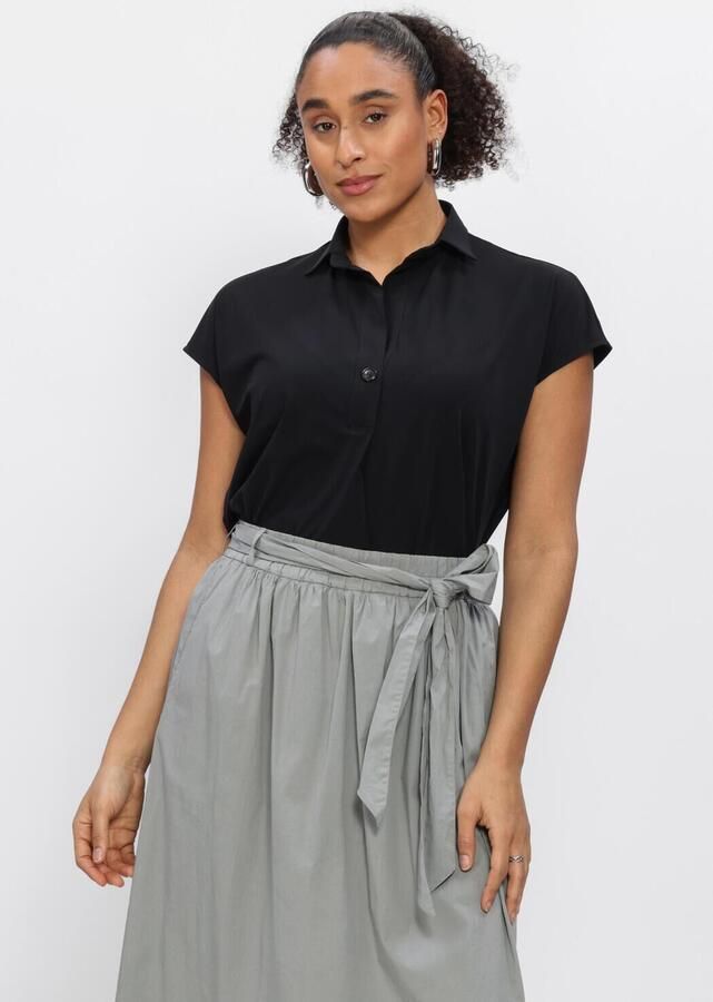 PENN & INK Dames Blouses Blouse Zwart