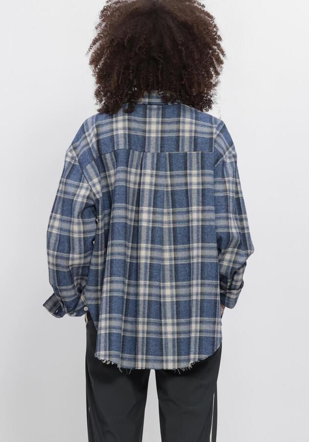 PENN & INK Dames Blouses W26c421 Blauw - Foto 3