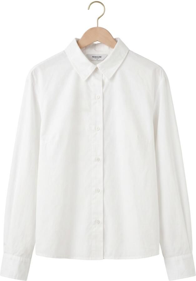 PENN & INK Dames Blouses W26z913 Wit - Foto 4