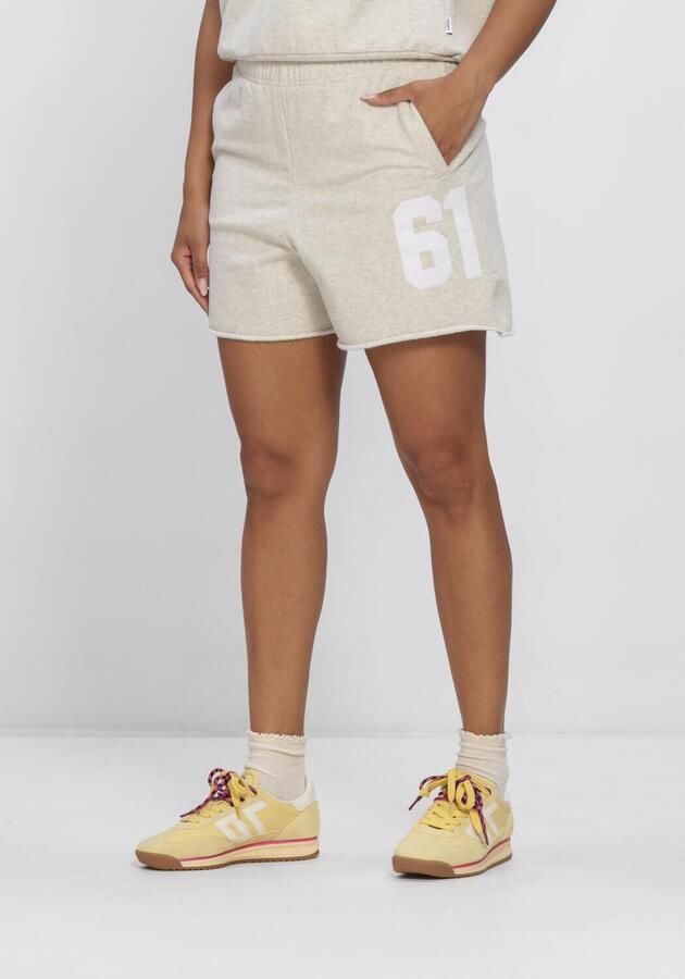 PENN & INK Dames Broeken Shorts Print Beige