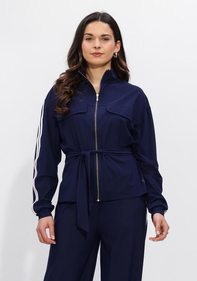PENN & INK Dames Jassen Jacket Stripe Donkerblauw