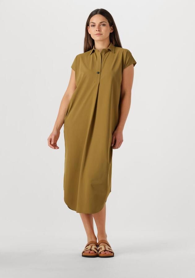 PENN & INK Dames Jurken Dress Khaki - Foto 4