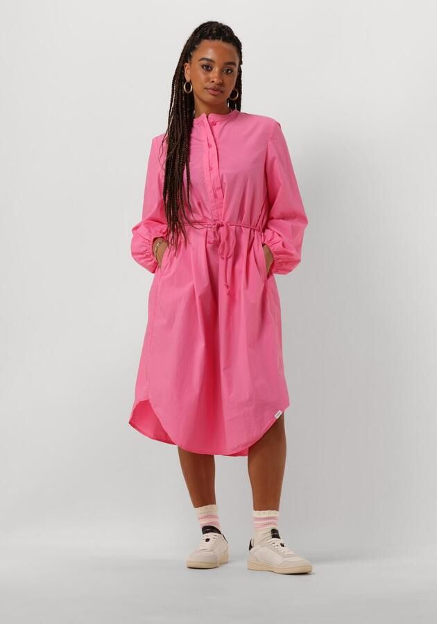 Penn&Ink N.Y Roze Midi Jurk Stijlvolle Look Pink Dames - Foto 3