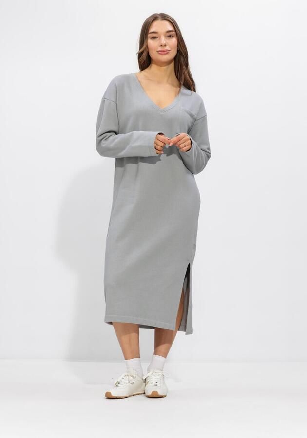 PENN & INK Dames Jurken Dress Print Lichtgrijs