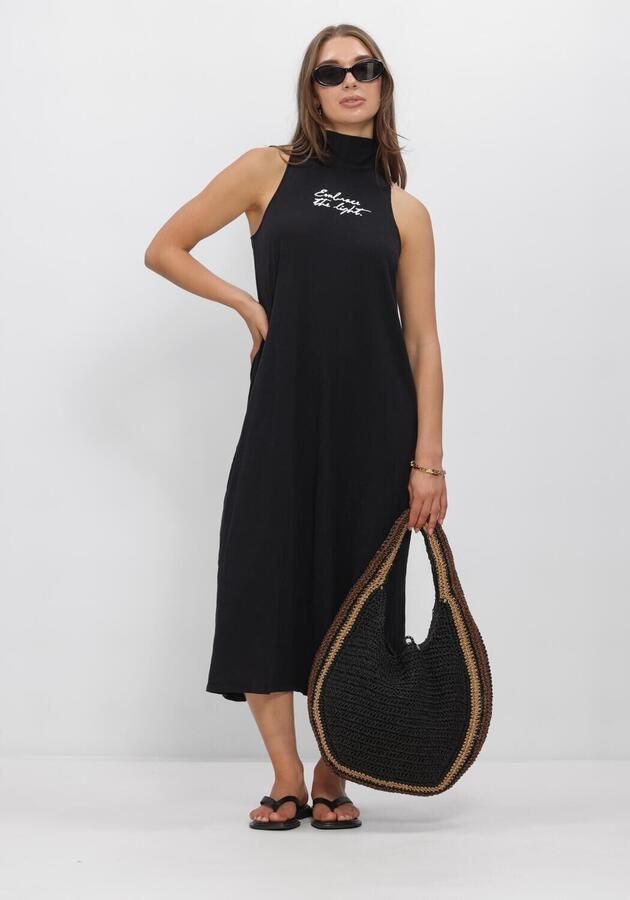 PENN & INK Dames Jurken Dress Print Zwart