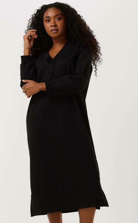 Penn&Ink N.Y Midi Jurk V-hals Donkerblauw Blue Dames - Foto 4