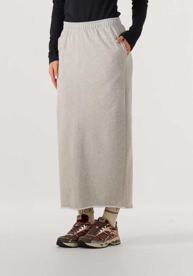 PENN & INK Dames Rokken Skirt W25f1716 Lichtgrijs - Foto 4