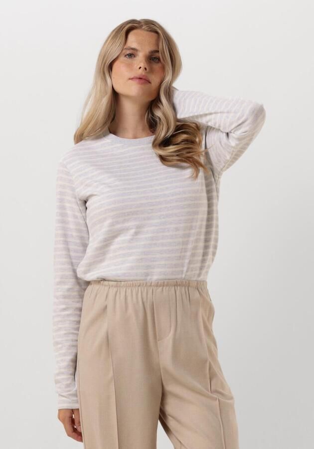 PENN & INK Dames Tops & T-shirts 516 Sweater Stripe Grijs - Foto 4