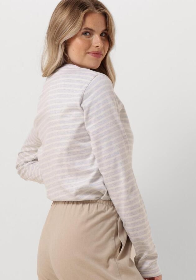 PENN & INK Dames Tops & T-shirts 516 Sweater Stripe Grijs - Foto 2