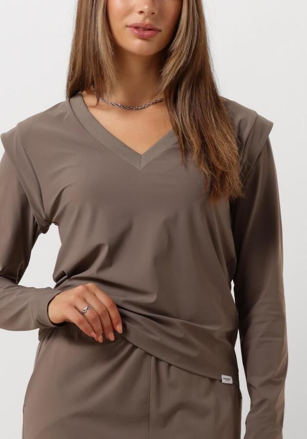 Penn&Ink N.Y Bruine Longsleeve Top voor Vrouwen Brown Dames - Foto 2