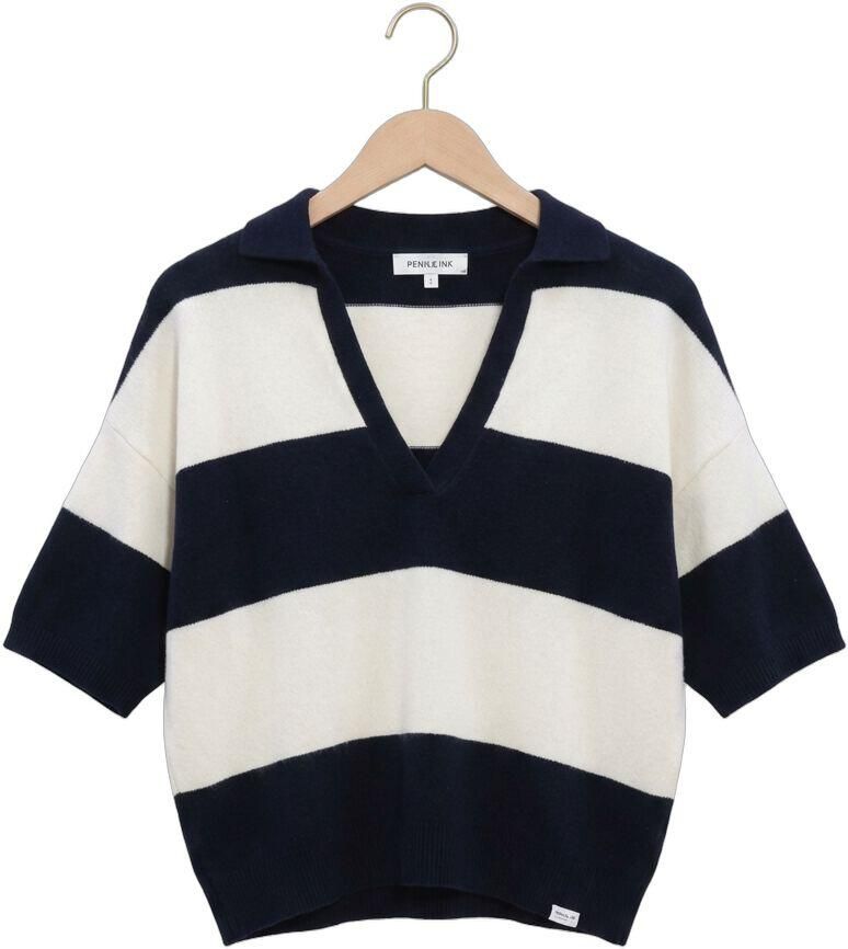 PENN & INK Dames Tops & T-shirts Jumper Stripe Multi - Foto 2
