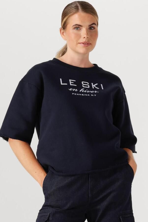 PENN & INK Dames Tops & T-shirts Sweater W25f1702 Blauw - Foto 4