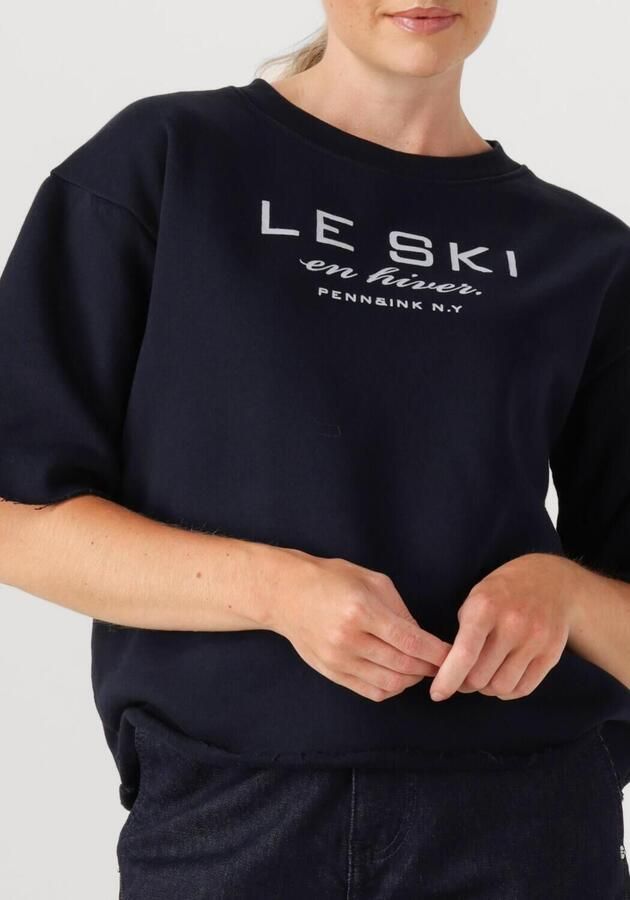 PENN & INK Dames Tops & T-shirts Sweater W25f1702 Blauw - Foto 3