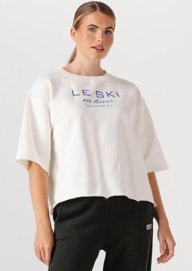 PENN & INK Dames Tops & T-shirts Sweater W25f1702 Wit - Foto 4